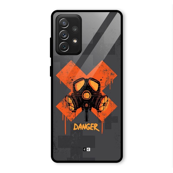 Danger Mask Glass Back Case for Galaxy A72