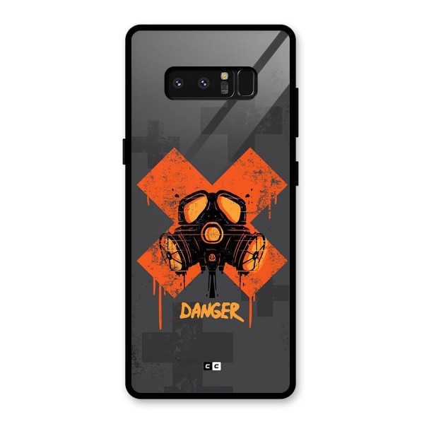 Danger Mask Glass Back Case for Galaxy Note 8