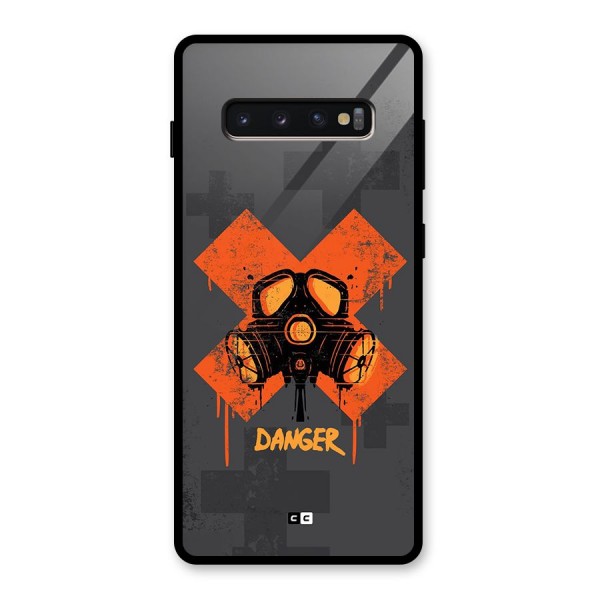 Danger Mask Glass Back Case for Galaxy S10 Plus