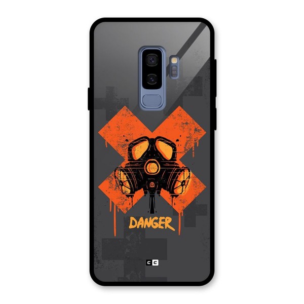 Danger Mask Glass Back Case for Galaxy S9 Plus