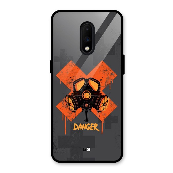 Danger Mask Glass Back Case for OnePlus 7