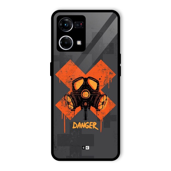 Danger Mask Glass Back Case for Oppo F21 Pro 4G