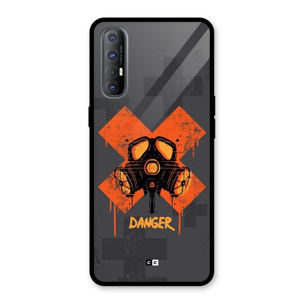 Danger Mask Glass Back Case for Oppo Reno3 Pro