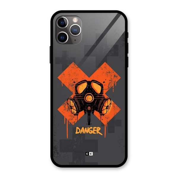 Danger Mask Glass Back Case for iPhone 11 Pro Max