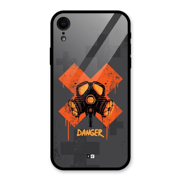 Danger Mask Glass Back Case for iPhone XR