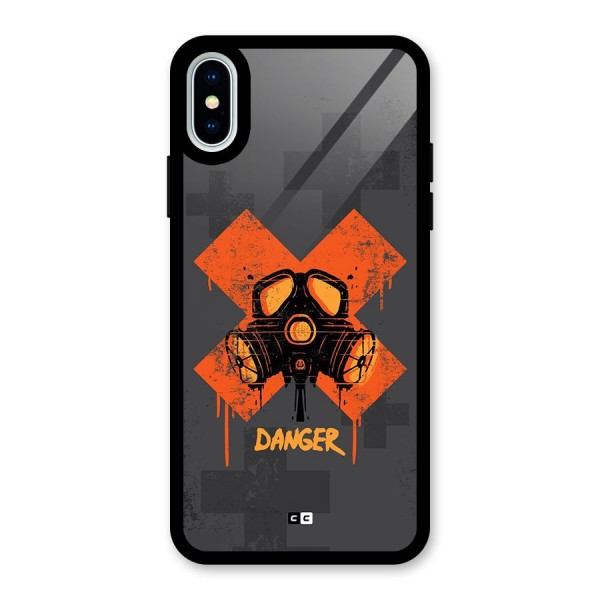 Danger Mask Glass Back Case for iPhone XS