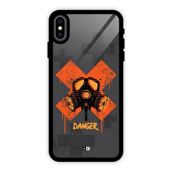 Danger Mask Glass Back Case for iPhone XS Max