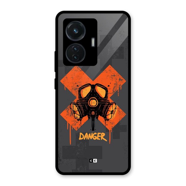 Danger Mask Glass Back Case for iQOO Z6 44W