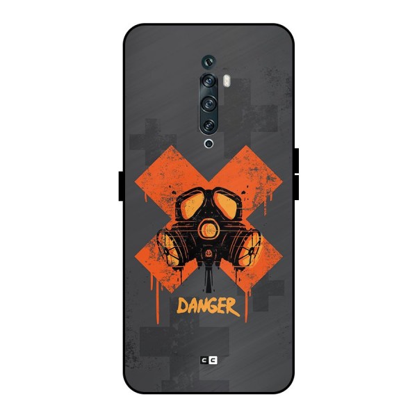 Danger Mask Metal Back Case for Oppo Reno2 F
