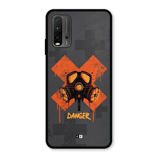 Danger Mask Metal Back Case for Redmi 9 Power