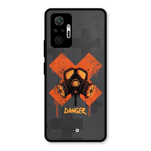 Danger Mask Metal Back Case for Redmi Note 10 Pro Max