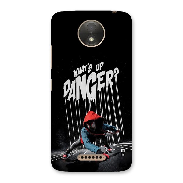 Danger Up Back Case for Moto C Plus
