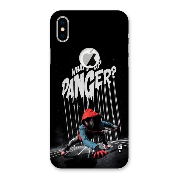 Danger Up Back Case for iPhone X Logo Cut