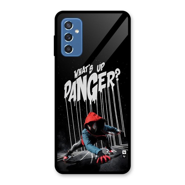 Danger Up Glass Back Case for Galaxy M52 5G
