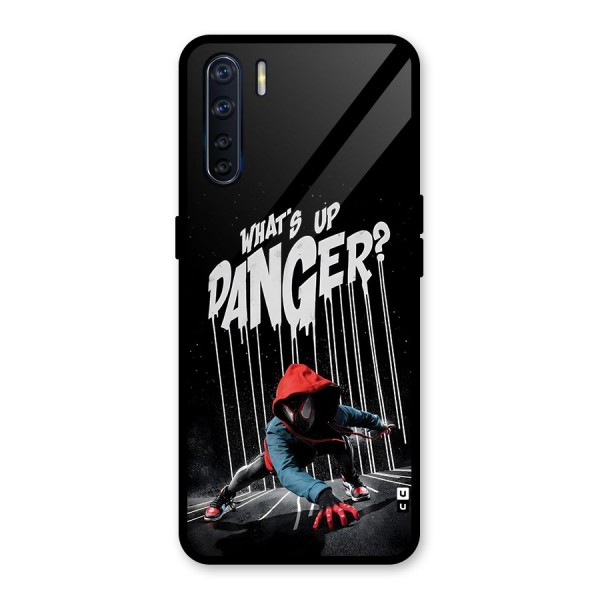 Danger Up Glass Back Case for Oppo F15
