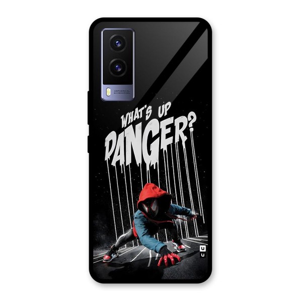 Danger Up Glass Back Case for Vivo V21e 5G