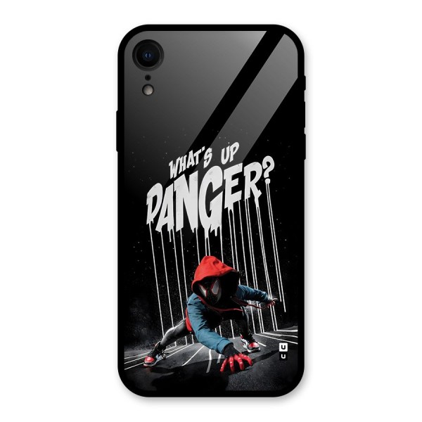 Danger Up Glass Back Case for iPhone XR