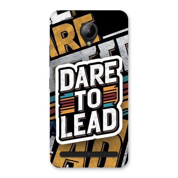 Dare To Lead Back Case for Lenovo C2