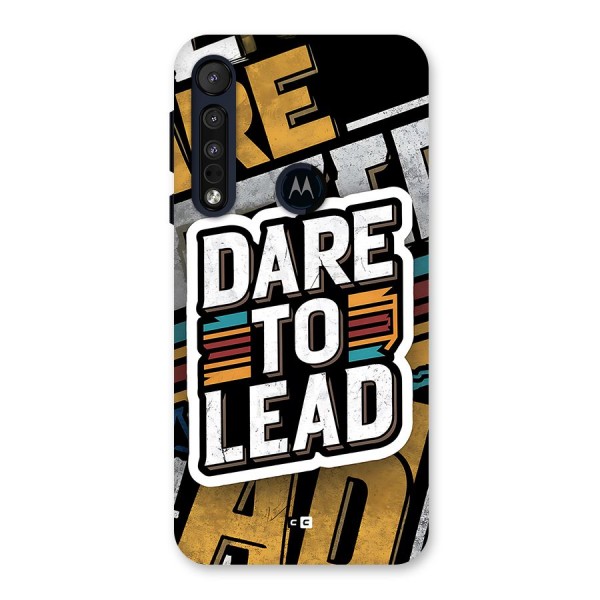 Dare To Lead Back Case for Motorola One Macro