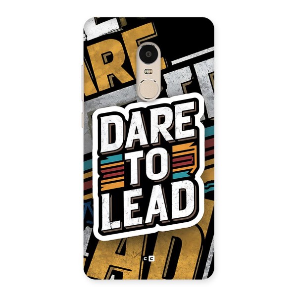 Dare To Lead Back Case for Redmi Note 4