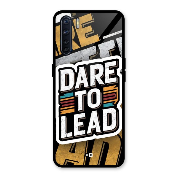 Dare To Lead Glass Back Case for Oppo F15