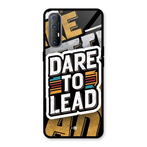 Dare To Lead Glass Back Case for Oppo Reno3 Pro