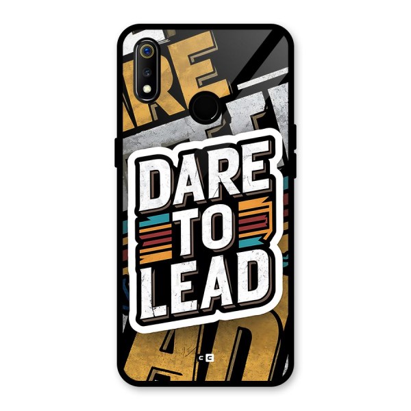 Dare To Lead Glass Back Case for Realme 3