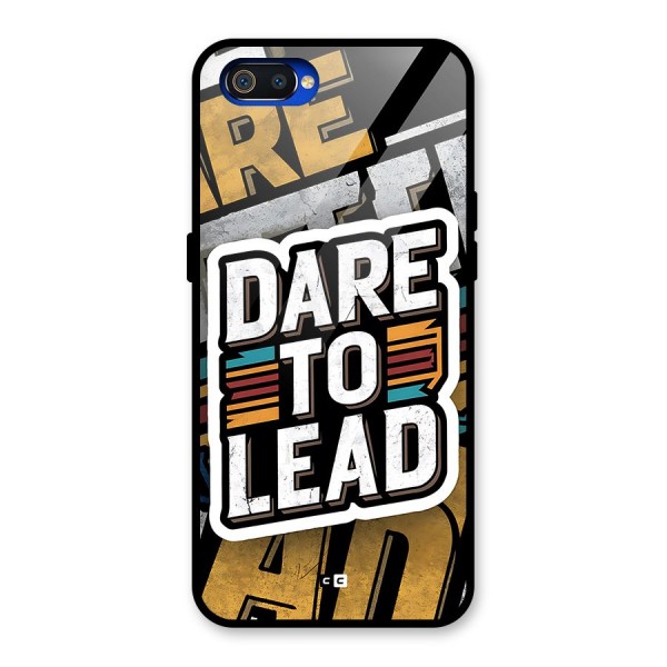 Dare To Lead Glass Back Case for Realme C2