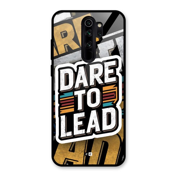 Dare To Lead Glass Back Case for Redmi Note 8 Pro