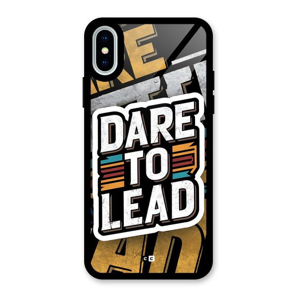 Dare To Lead Glass Back Case for iPhone X
