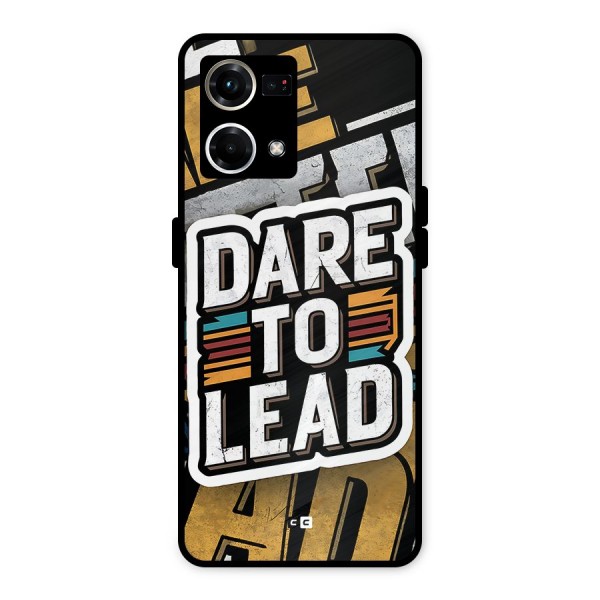 Dare To Lead Metal Back Case for Oppo F21 Pro 4G
