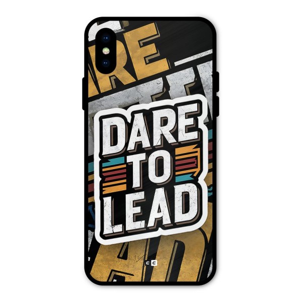 Dare To Lead Metal Back Case for iPhone XS