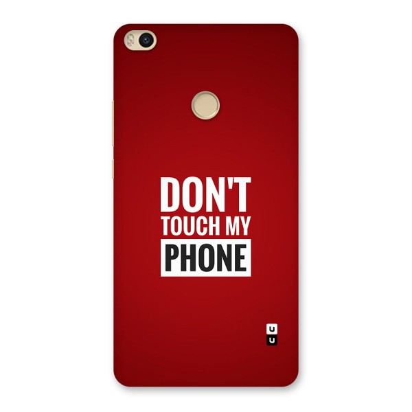 Dare To Touch Back Case for Mi Max 2