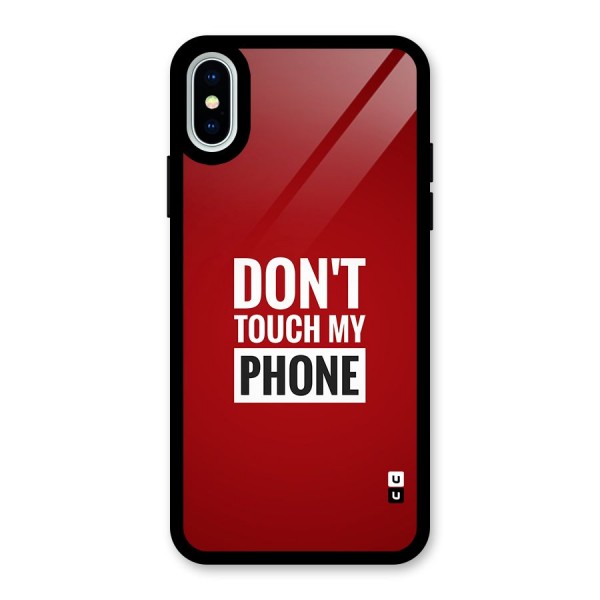Dare To Touch Glass Back Case for iPhone X
