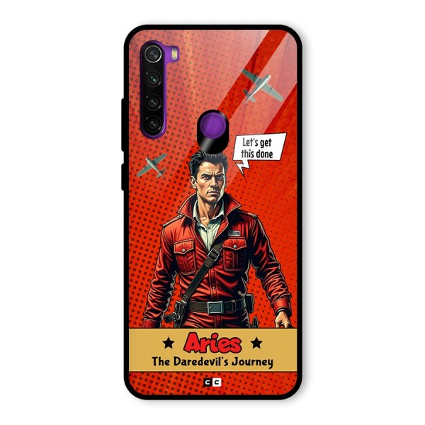 Daredevil Aries Glass Back Case for Redmi Note 8