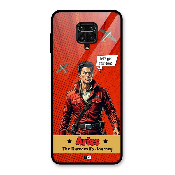 Daredevil Aries Glass Back Case for Redmi Note 9 Pro Max