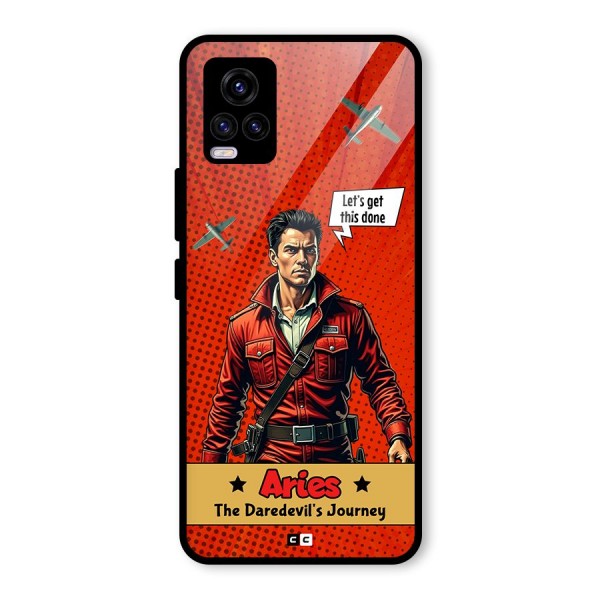 Daredevil Aries Glass Back Case for Vivo V20 2021