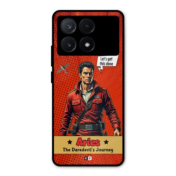Daredevil Aries Metal Back Case for Poco X6 Pro