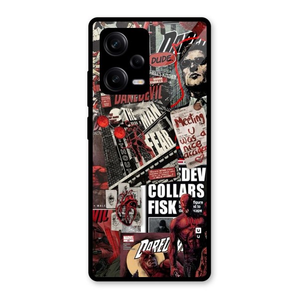 Daredevil Story Glass Back Case for Redmi Note 12 Pro