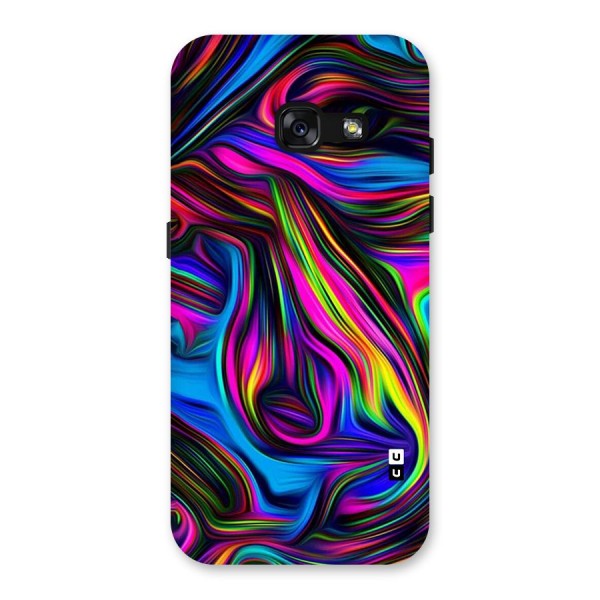 Dark Colorful Oil Abstract Back Case for Galaxy A3 (2017)
