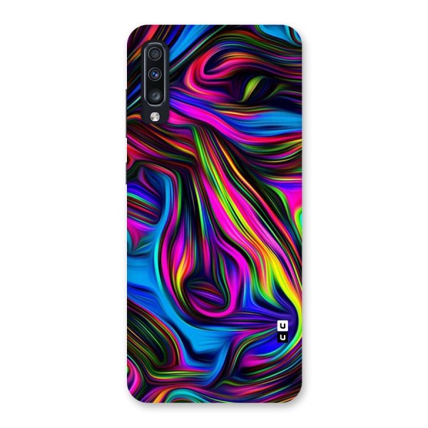 Dark Colorful Oil Abstract Back Case for Galaxy A70