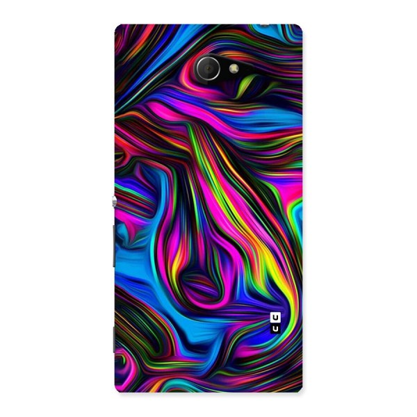 Dark Colorful Oil Abstract Back Case for Sony Xperia M2