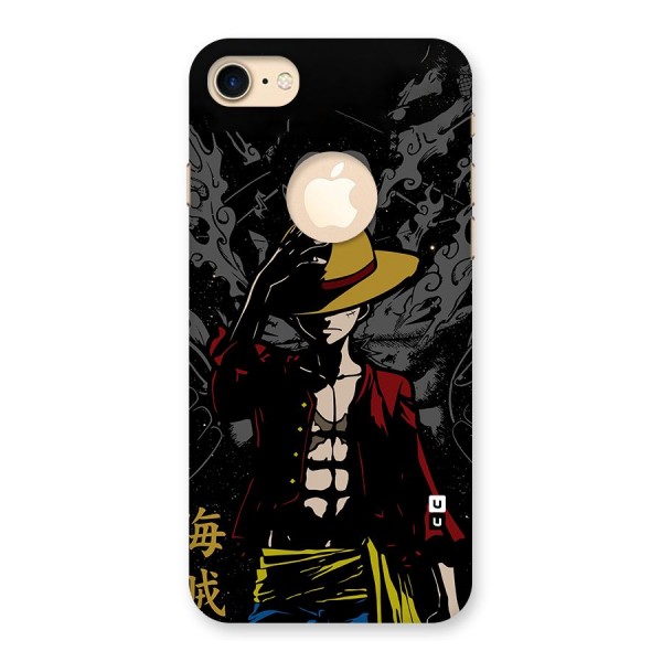 Dark Luffy Art Back Case for iPhone 7 Logo Cut