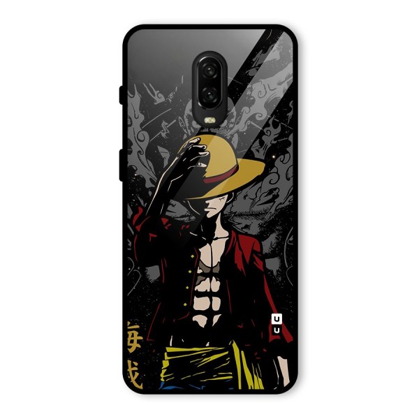 Dark Luffy Art Glass Back Case for OnePlus 6T