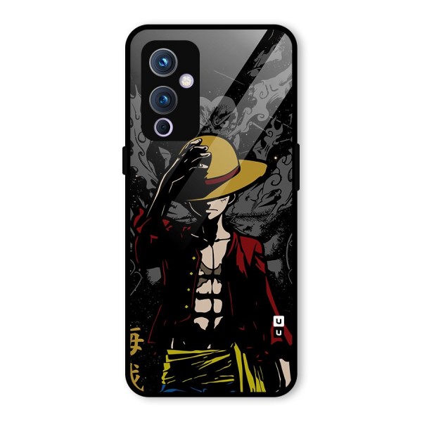 Dark Luffy Art Glass Back Case for OnePlus 9