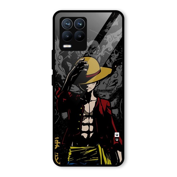 Dark Luffy Art Glass Back Case for Realme 8 Pro