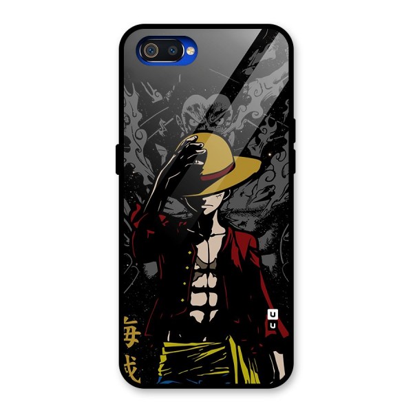 Dark Luffy Art Glass Back Case for Realme C2