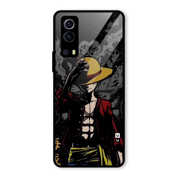 Dark Luffy Art Glass Back Case for Vivo iQOO Z3