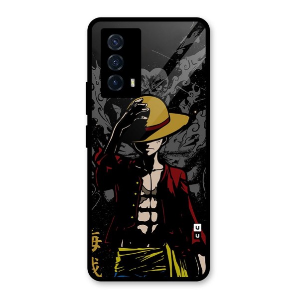 Dark Luffy Art Glass Back Case for Vivo iQOO Z5