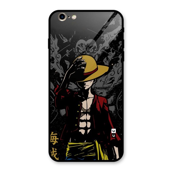 Dark Luffy Art Glass Back Case for iPhone 6 Plus 6S Plus